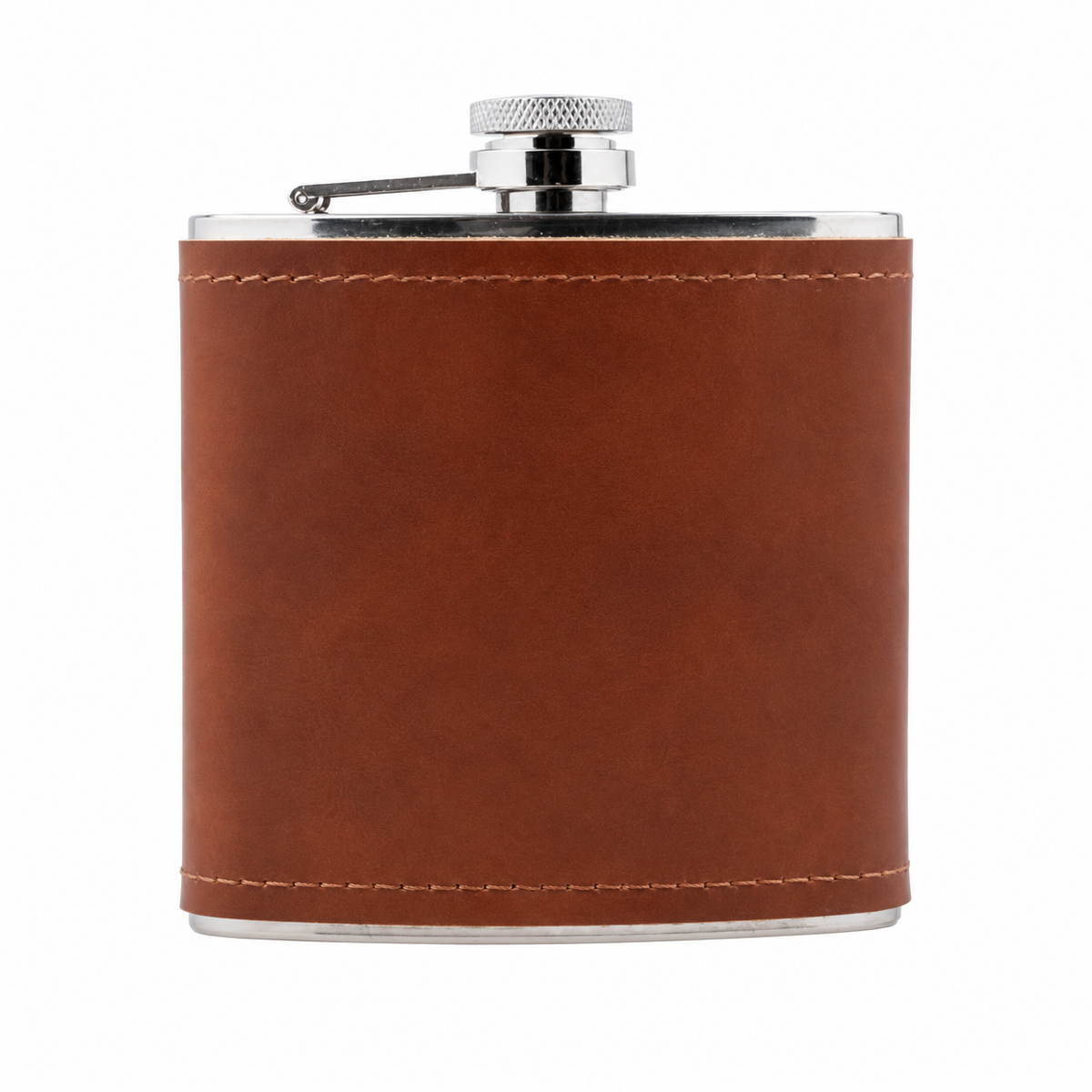 6 oz. Genuine Leather Flask