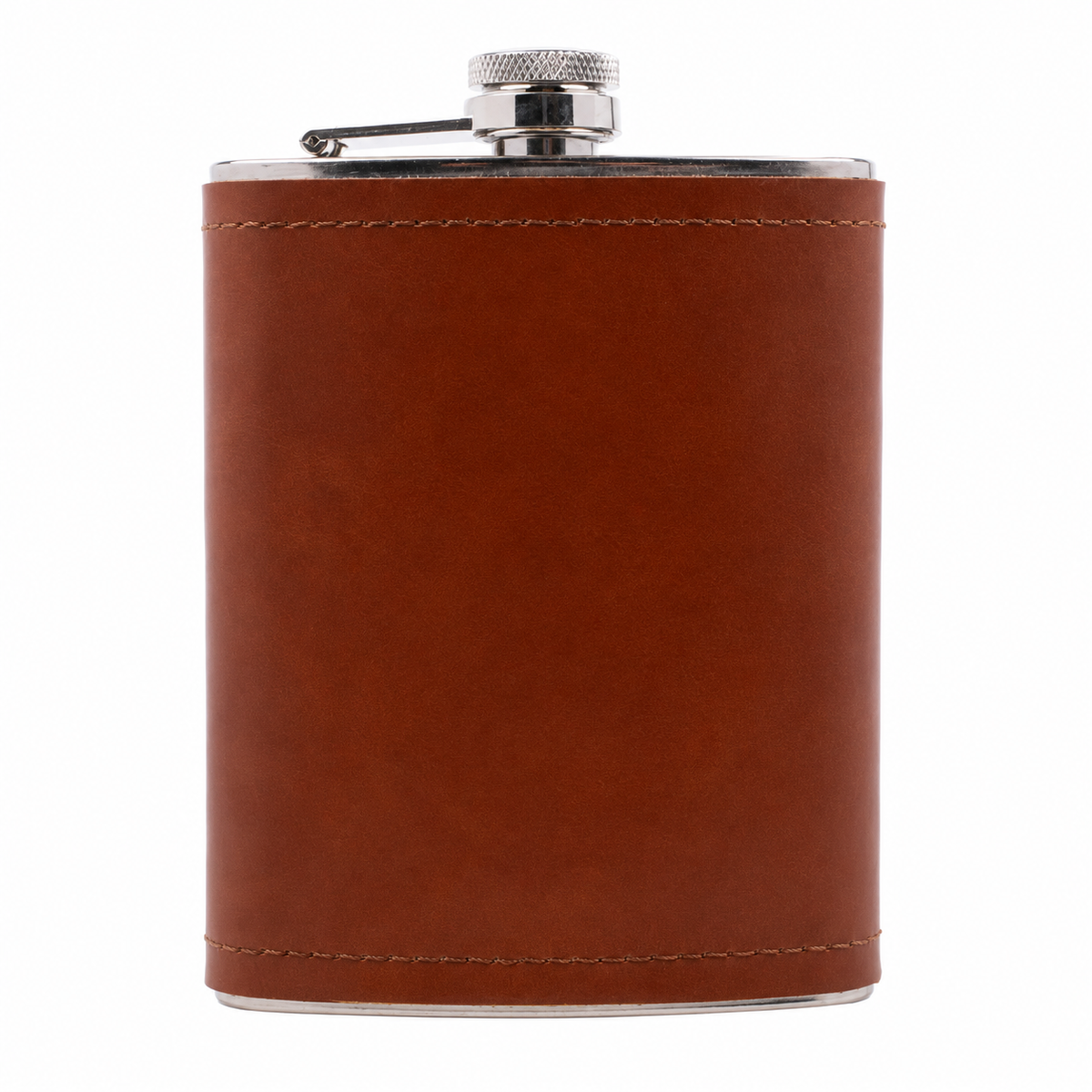 8 oz. Genuine Leather Flask