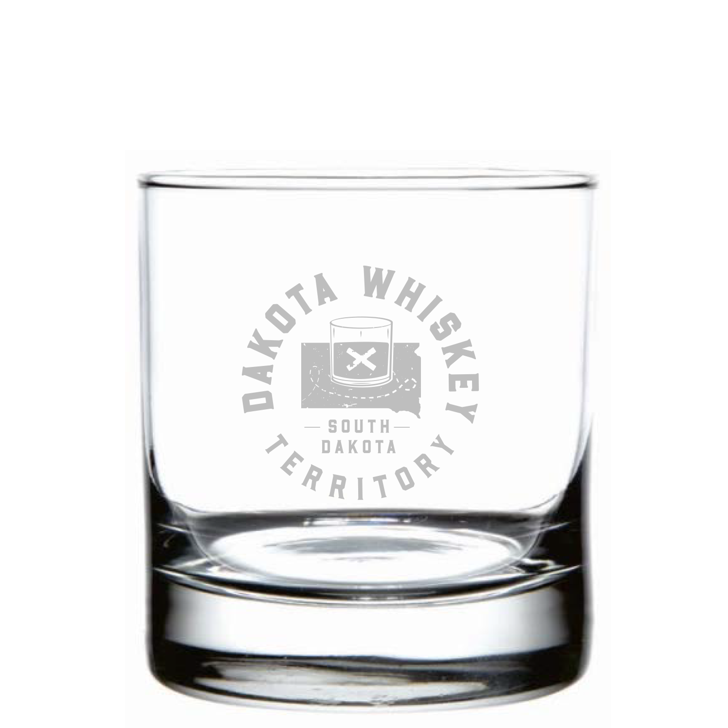 South Dakota Rocks Glass